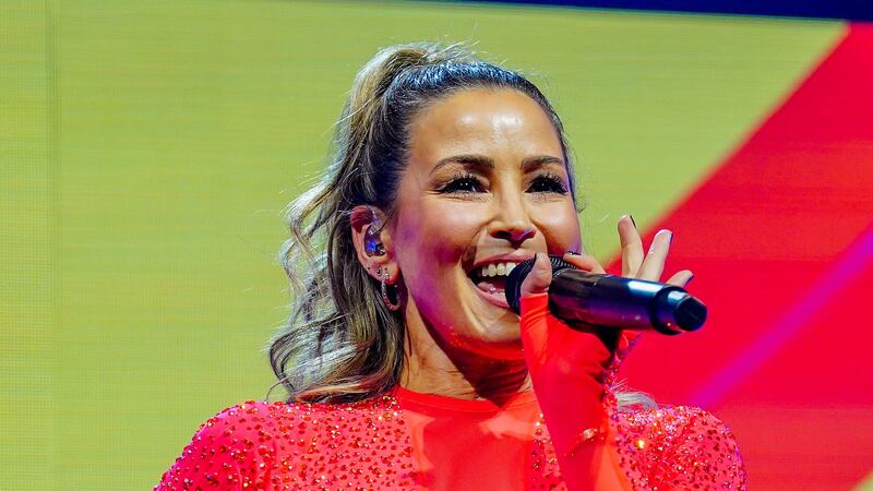 Rachel Stevens of S Club performs on stage at the AO Arena in Manchester (Peter Byrne/PA)