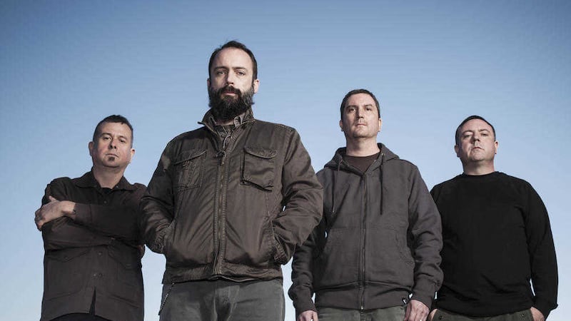 Clutch (with Neil Fallon, second left) play The Limelight tomorrow night 