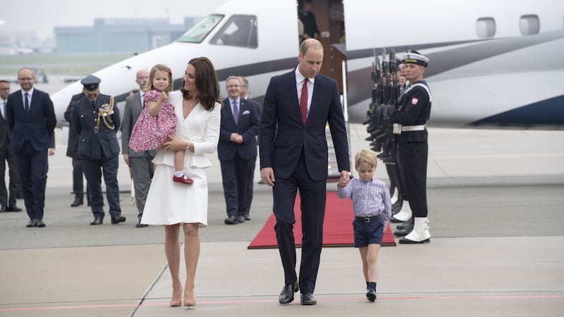 William and Kate were travelling with their three children to stay in Balmoral.