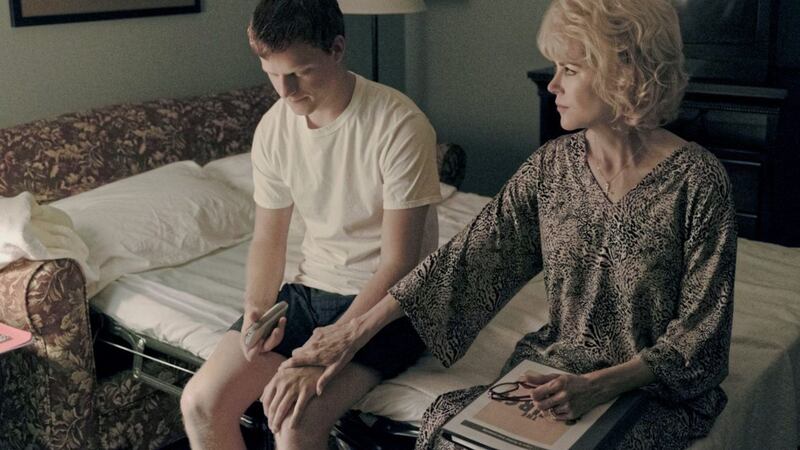 Lucas Hedges and Nicole Kidman in Boy Erased 