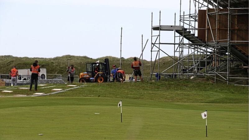 Around 14,000 grandstand seats will be located around the course. Picture by Hugh Russell 
