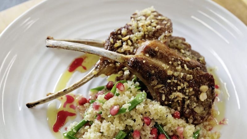 Niall McKenna&#39;s spicy lamb chops served with cous cous 