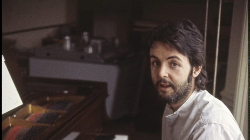 Paul during the writing and recording of McCartney, London, 1969 . &copy; Paul McCartney / Photographer: Linda McCartney 