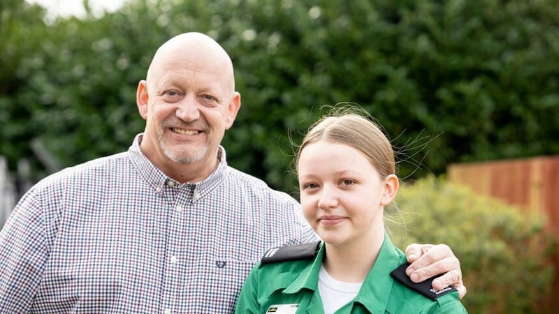 Lillie-Mae helped to save her father’s life (Michael Hall/St John Ambulance/PA Real Life)