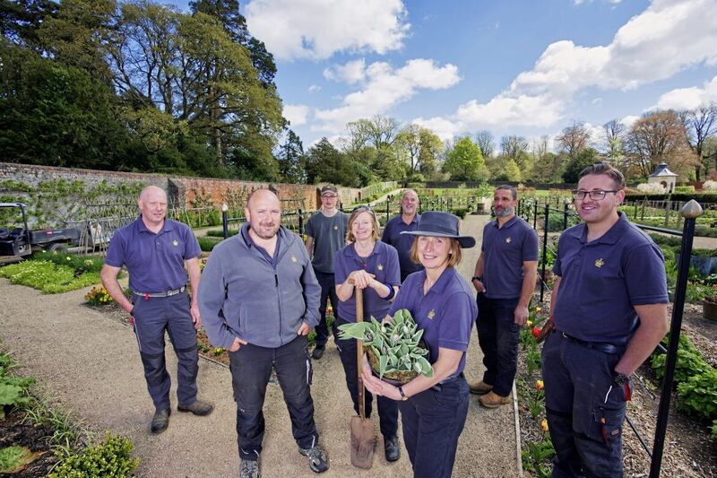 Claire Woods and her team at Hillsborough Castle and Gardens 
