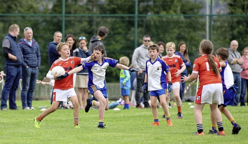<span style=" font-family: Arial, sans-serif;">Sunday Sept 8 2019: St Brigid's GAC Under 10.5 Football Tournament at Belfast Harlequins RFC.</span>&nbsp;ction from the games.&nbsp;<span style=" font-family: Arial, sans-serif;">Picture by Cliff Donaldson.</span>&nbsp;