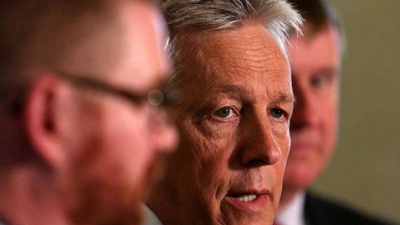 DUP leader Peter Robinson at Parliament Buildings in Belfast.  Picture by Mal McCann 