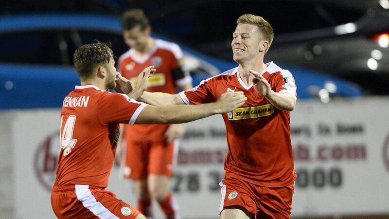 Stephen Garrett tallied two goals and an assist in Cliftonville's 3-0 win against Portadown