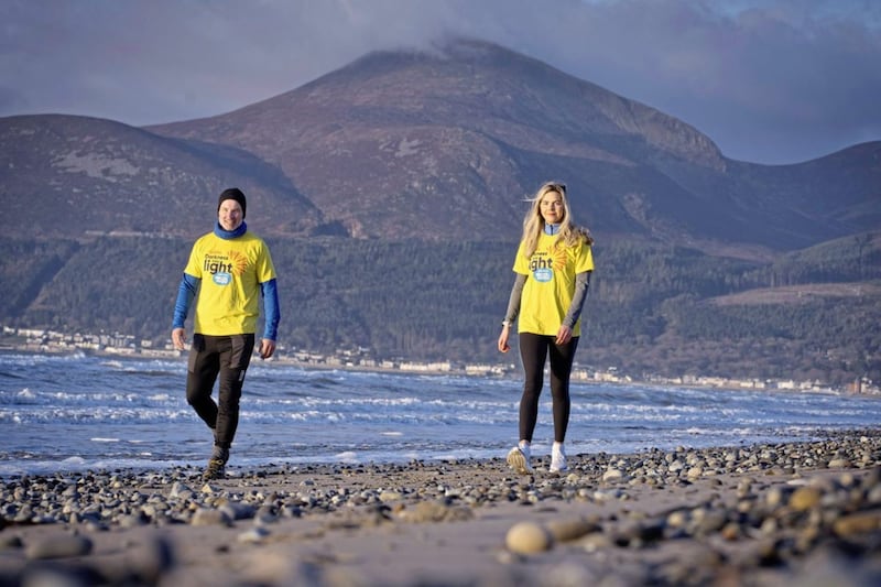 Ambassadors Ian Young and Aoife Lennon are encouraging people to sign up to Darkness Into Light, which takes place on May 8 this year and is sponsored by Electric Ireland. Picture by Brian Morrison 
