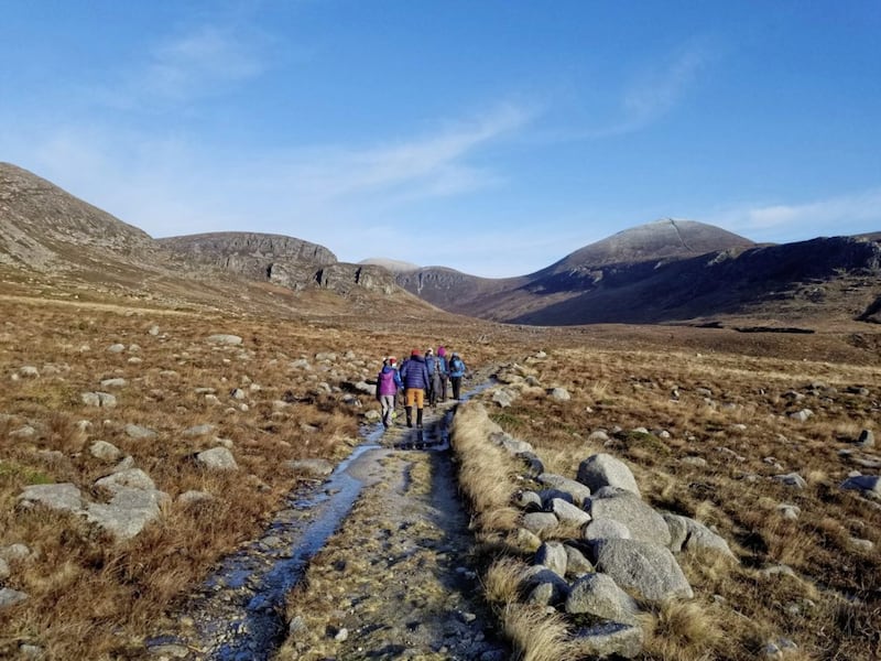 Members of the Feel Good Factor club in the Mournes 