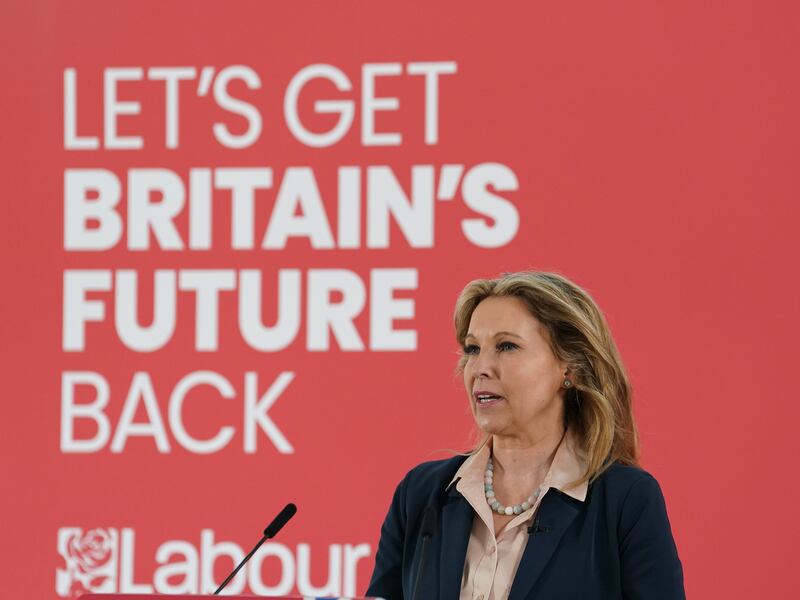 New Labour MP Natalie Elphicke speaks before Sir Keir Starmer’s speech