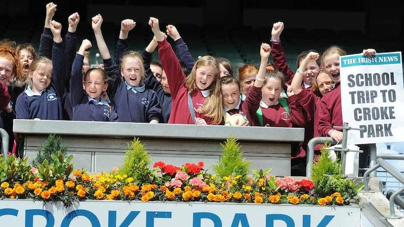 Young Gaels lap up an earlier Irish News school trip to Croke Park&nbsp;