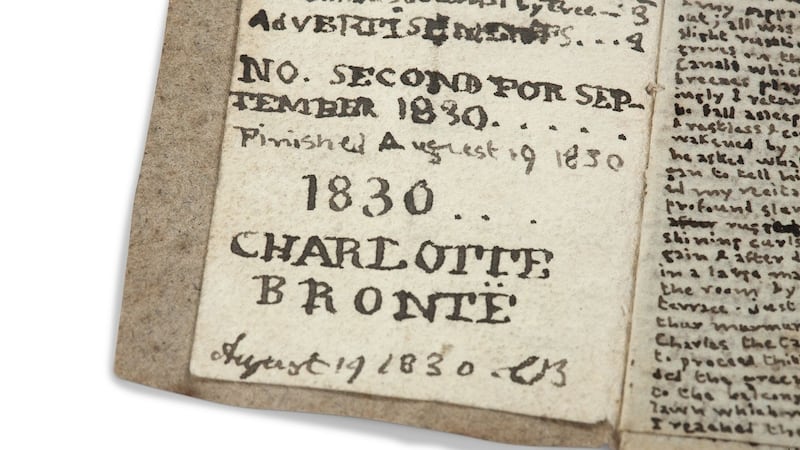 The book will be returned to the Bronte family home in Haworth, West Yorkshire, now the Bronte Parsonage Museum.