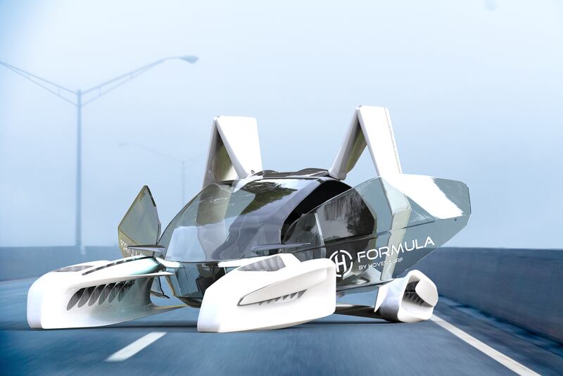 FORMULA flying taxi concept vehicle.