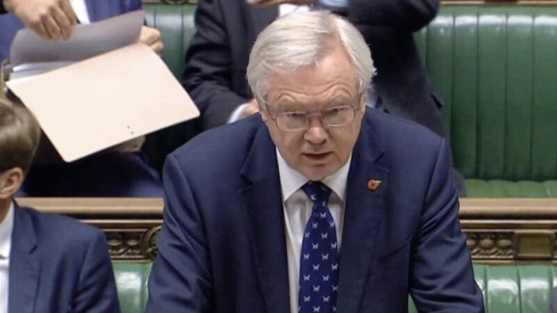 David Davis updates MPs in the House of Commons on the latest negotiations with the EU 