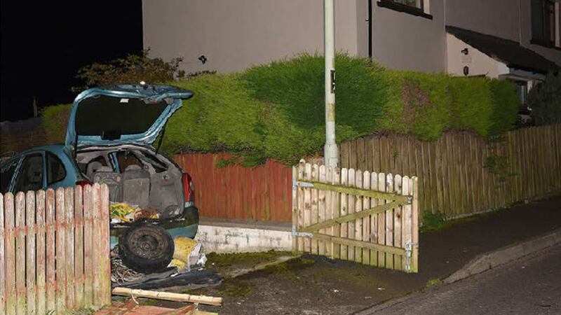 The vehicle where the device was located. Picture: PSNI&nbsp;