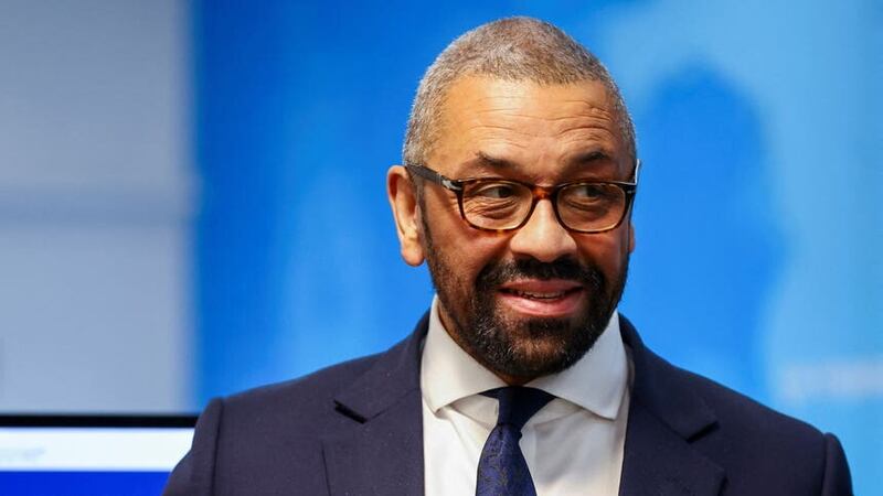 Foreign Secretary James Cleverly gave evidence to a House of Lords committee about the Windsor Framework (Hannah McKay/PA)