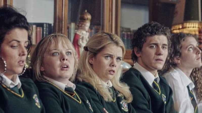 Derry Girls focuses on a group of friends at an all-girls' school in Derry in the 1990s
