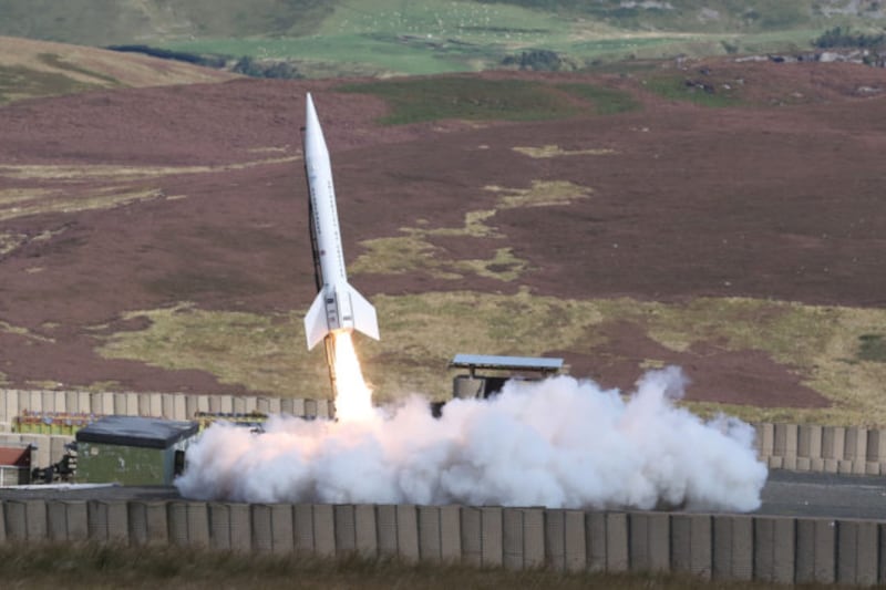 Space tourism firm launches rocket at Northumberland National Park