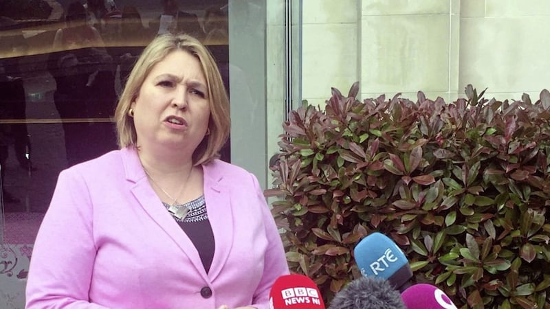 Karen Bradley faced criticism after she asked the main Stormont parties to answer a fresh batch of questions on draft legislation, only days after asking them to respond to an initial four queries. Picture by David Young/PA Wire 