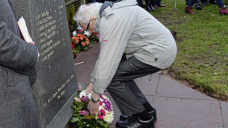 A memorial service is held for the 25th Anniversary of the Teebane bombing 