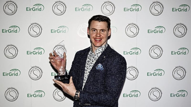 Hurling Personality of the Year recipient, Kilkenny and Ballyhale Shamrocks star TJ Reid at the Gaelic Writers&rsquo; Association Awards, supported by EirGrid.