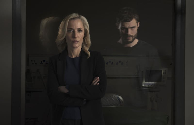 Gillian Anderson and Jamie Dornan star in the hit drama The Fall. Picture by BBC  