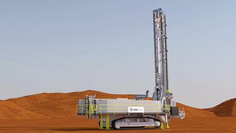 One of Tribe Technology&#39;s reverse circulation drill rigs. 