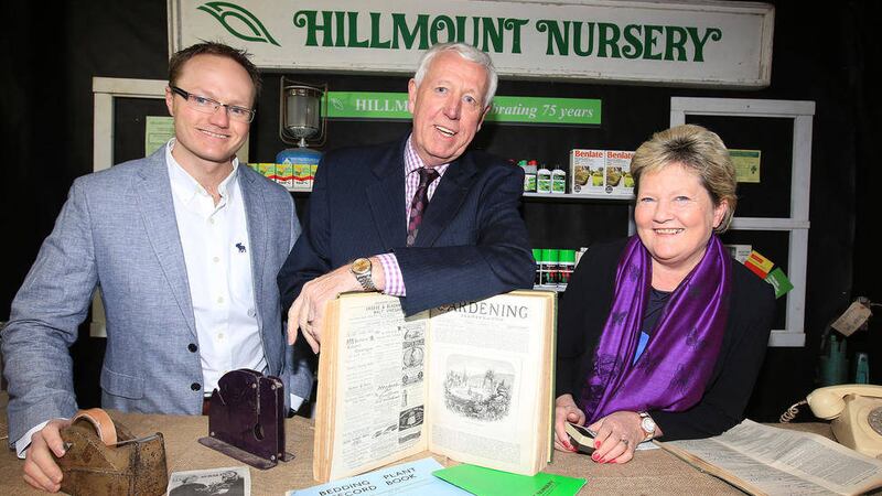 Hilmount garden centre is operated by the Mercer family (l-r) Alan Mercer, Robin Mercer and Edith Mercer 