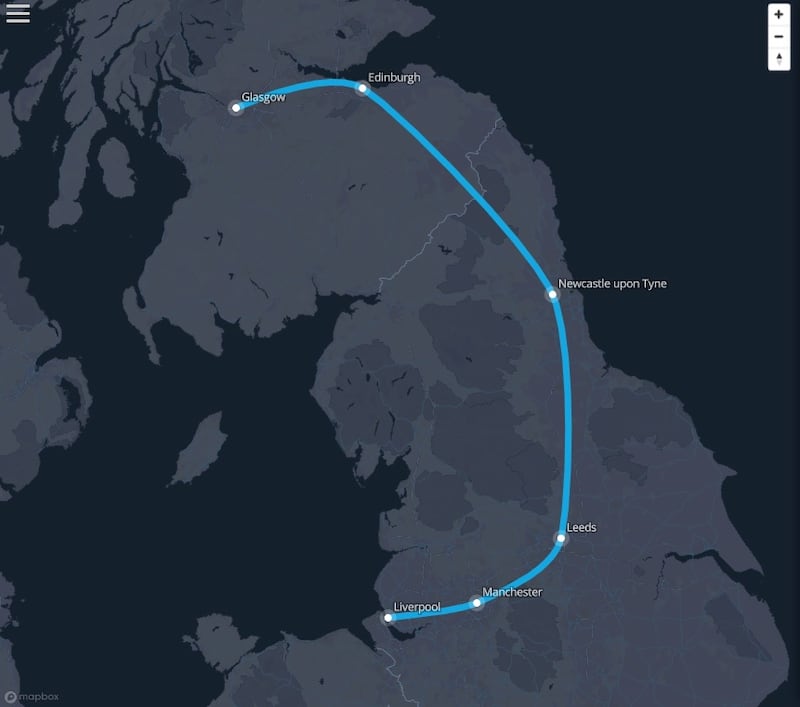 Hyperlook UK route
