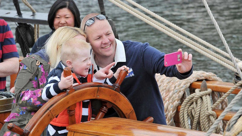 The Turkington family from Filemiletown enjoying the Belfast Titanic Maritime Festival which returned this weekend