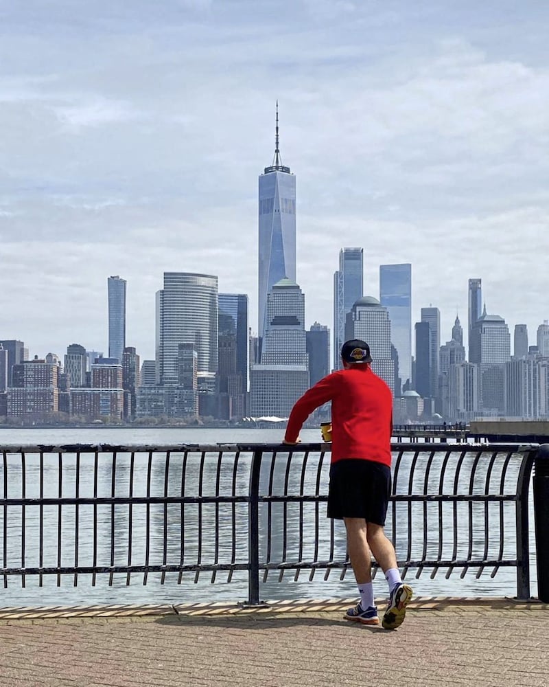 Former Crossmaglen footballer Aaron Cunningham captures the silence of New York in this dramatic image 