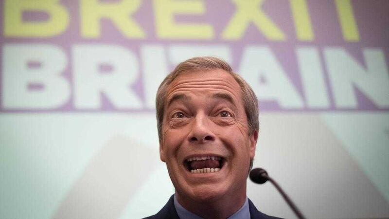 Ukip leader Nigel Farage announces he is resigning as party leader during a speech at The Emmanuel Centre in London. PRESS ASSOCIATION Photo. Picture date: Monday July 4, 2016. See PA story POLITICS Ukip. Photo credit should read: Stefan Rousseau/PA Wire. 