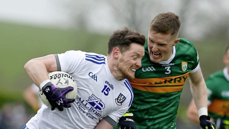 It was a frustrating afternoon for Conor McManus and the Farneymen as they fell to disappointing defeat against Kerry on Sunday. Picture by Philip Walsh 