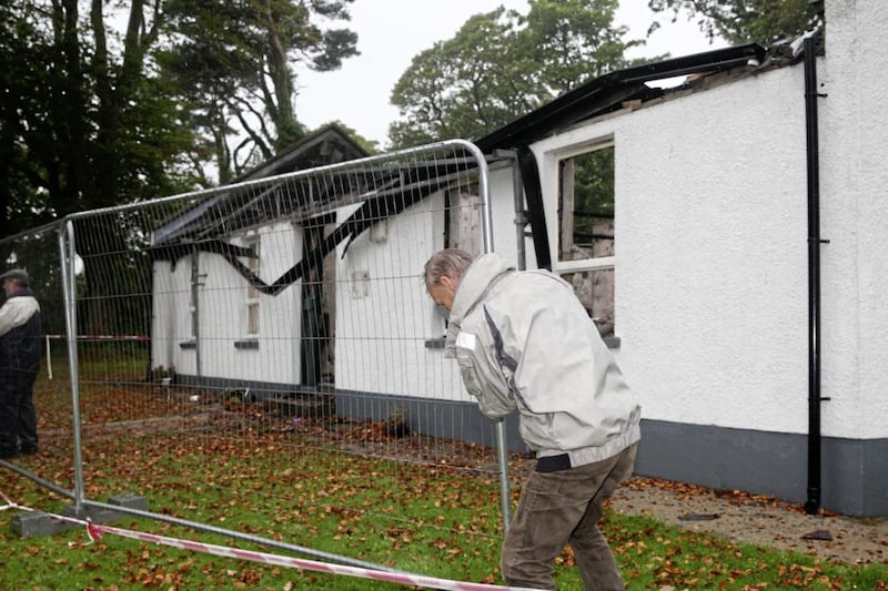 Strangford Sailing Club has pledged to get back up and running after its clubhouse was destroyed by fire. Picture by Pacemaker 