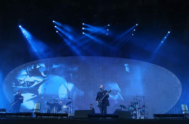Radiohead performs in Glasgow (Andrew Milligan/PA)