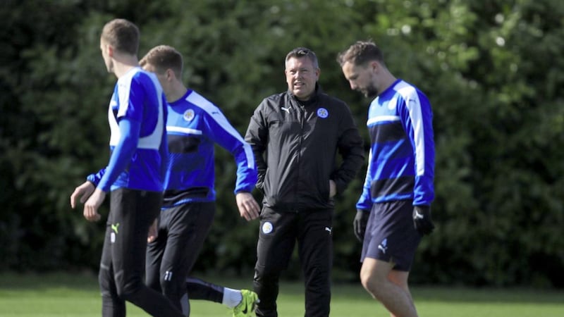 Leicester City manager Craig Shakespeare during the training session at Belvoir Drive Training Ground, Leicester Picture: PA 
