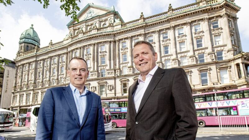 Pictured are Brian Fitzpatrick who will manage Push Technology&#39;s operation in Northern Ireland and Derek Andrews, head of international investment at Invest NI. 