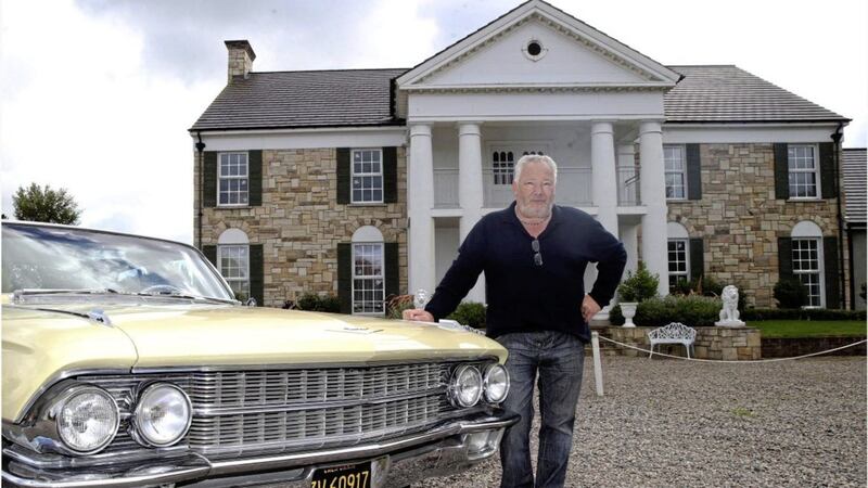 Barney Coleman at his replica Graceland outside Ballyronan in Co Derry. Picture by Hugh Russell 