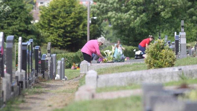 Cemetery Sunday in Downpatrick  has been put back due to the Republic of Ireland&#39;s match against France this Sunday. Picture Matt Bohill.. 