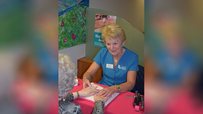 &nbsp;Susan Johnston from Cancer Focus NI's nail bar service