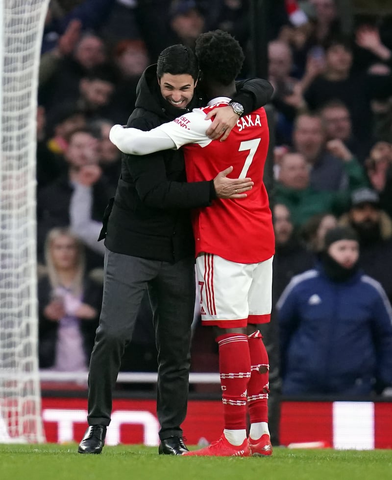 Mikel Arteta could not say whether Saka would be fit to face Brighton on Saturday