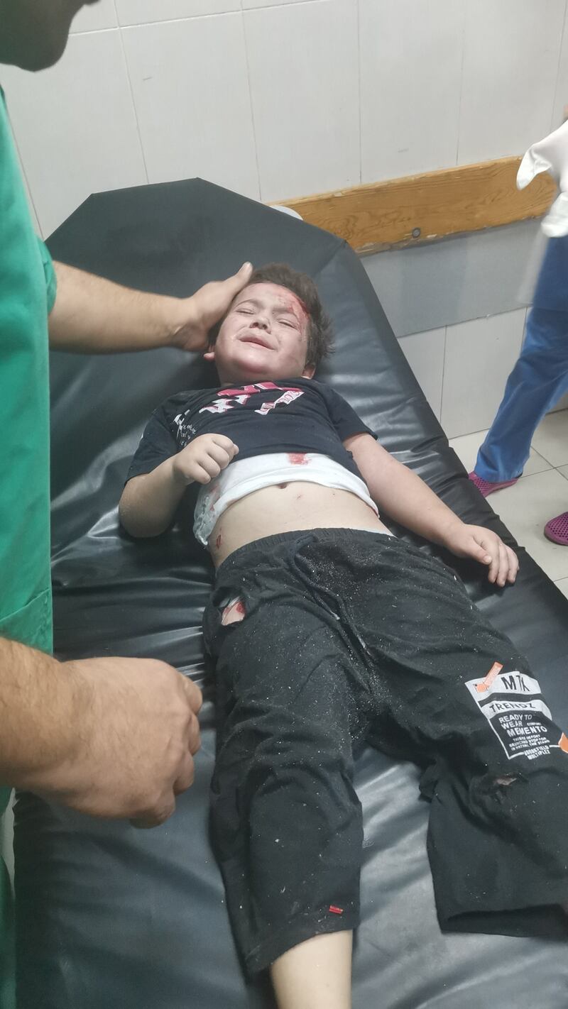 Ali El-Estal (4), whose father was born in Belfast, was hospitalised after a bombing in Gaza.