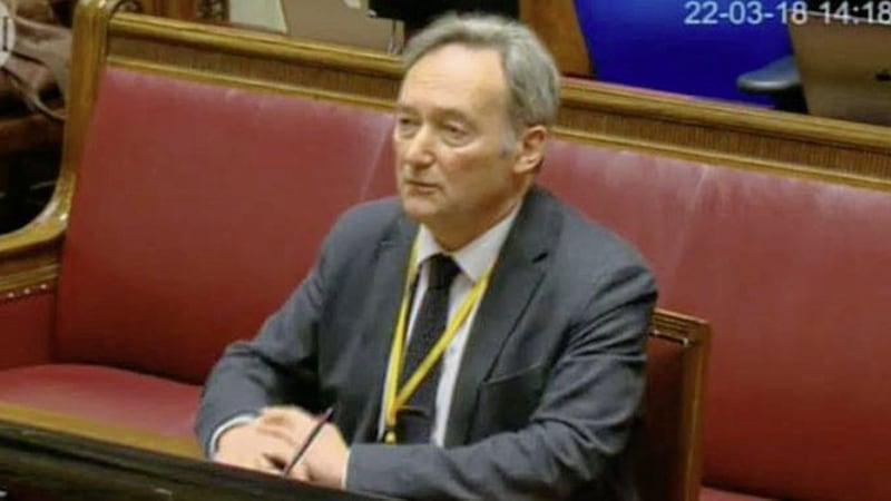John Mills began giving evidence to the RHI Inquiry yesterday 