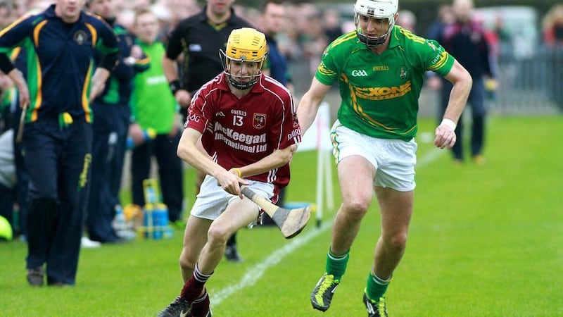 Cushendall beat Dunloy en route to the Antrim SHC title last year - they begin the defence of their title against St John's at Dunloy on Sunday <br />Picture: S&eacute;amus Loughran