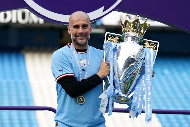 Pep Guardiola guided Manchester City to six Premier League titles