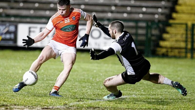 Aidan Nugent could make his make his bow as Armagh&#39;s joint-captain tonight Picture by Philip Walsh 