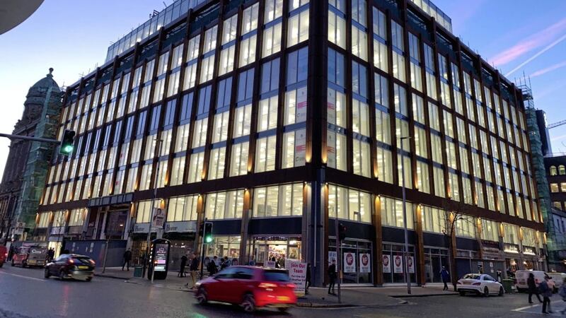 Oakland Holdings said  the Merchant Square office block in Belfast city centre has been sold to a Saudi Arabian investment fund for &pound;87 million 