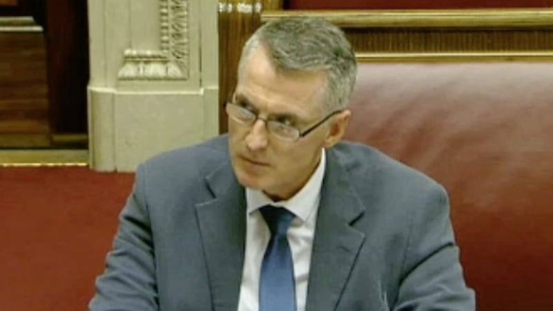 Declan Kearney at yesterday&#39;s PAC hearing  