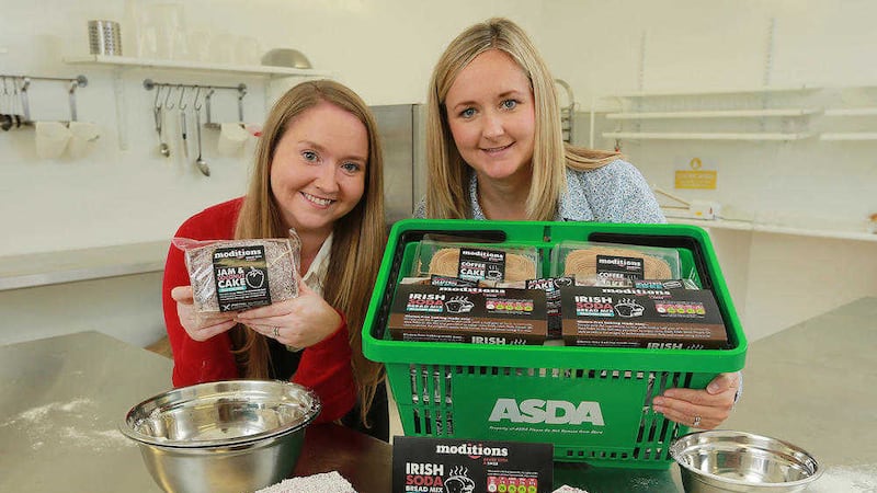 Christine Shaw, left, founder and director, Moditions and Susanna Hassard, Asda NI&#39;s local sourcing team   